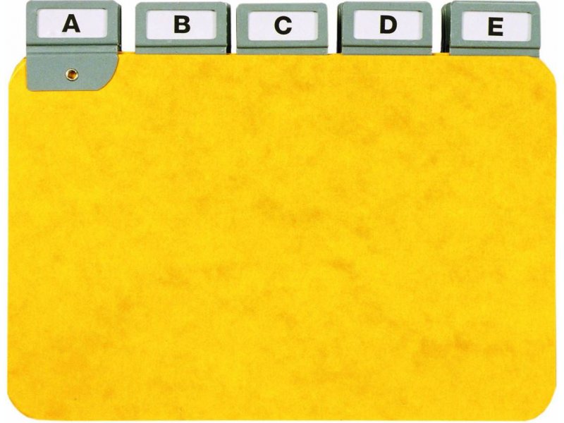 Guides alphabétiques pour classement horizontal