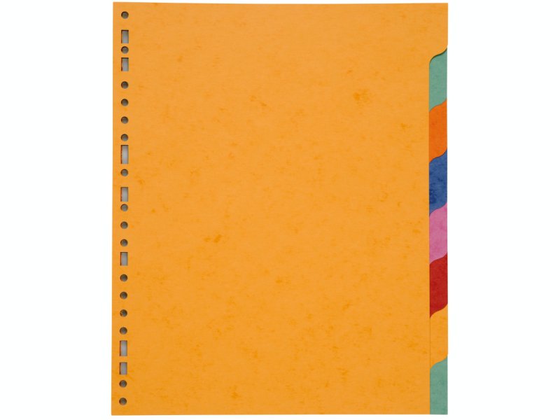 Intercalaire A4 MAXI - 8 onglets - Carte Lustrée 3/10ème