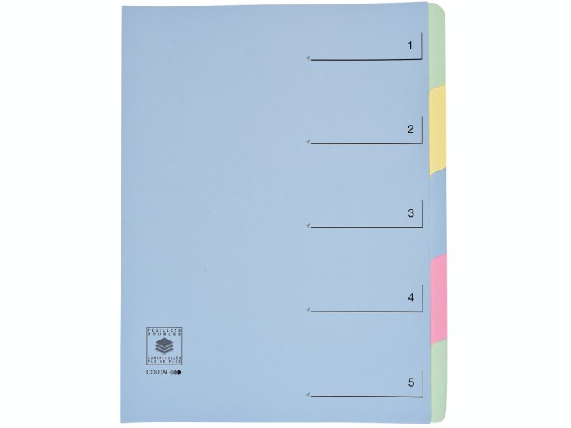 trieur dos extensible dossier - 5 compartiments