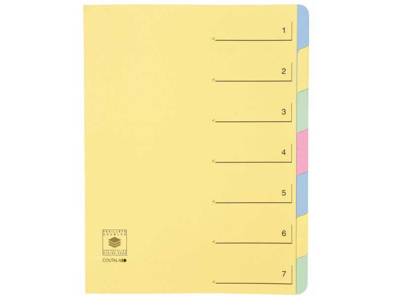 trieur dos extensible dossier - 7 compartiments