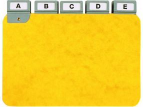 Guides alphabétiques pour classement horizontal