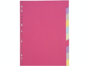 Intercalaire A4 - 10 onglets - Carte Recyclée 170g