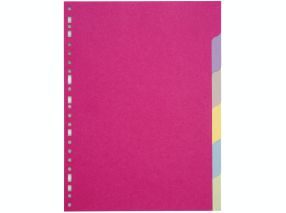 Intercalaire A4 - 6 onglets - Carte Recyclée 170g
