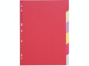 Intercalaire A4- 6 onglets - Carte Recyclée 3/10ème