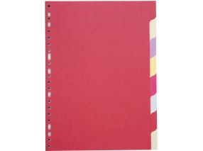 Intercalaire A4 - 8 onglets - Carte Recyclée 3/10ème