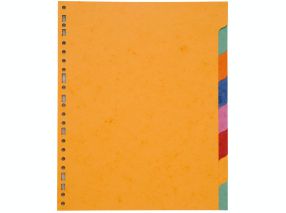 Intercalaire A4 MAXI - 8 onglets - Carte Lustrée 3/10ème