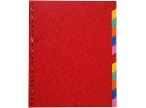 Intercalaire A4 MAXI - 12 onglets - Carte Lustrée 5/10ème
