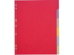 Intercalaire A4 MAXI - 6 onglets - Carte Recyclée 170g