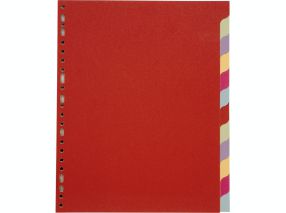 Intercalaire A4 MAXI - 12 onglets - Carte Recyclée 3/10ème