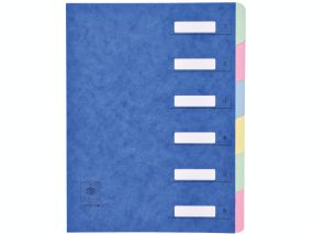 trieur dos extensible carte lustrée - 6 compartiments