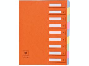 trieur dos extensible carte lustrée - 9 compartiments